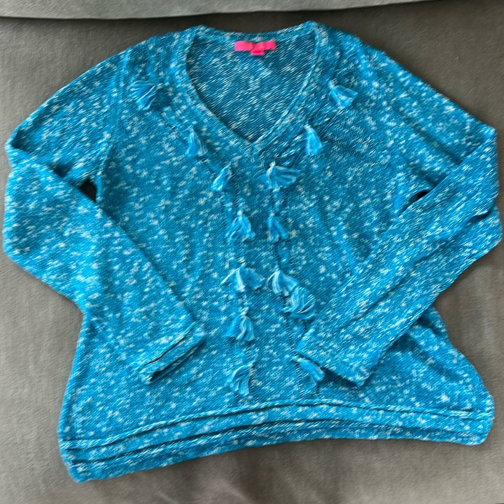 Lily Pulitzer turquoise XL sweater